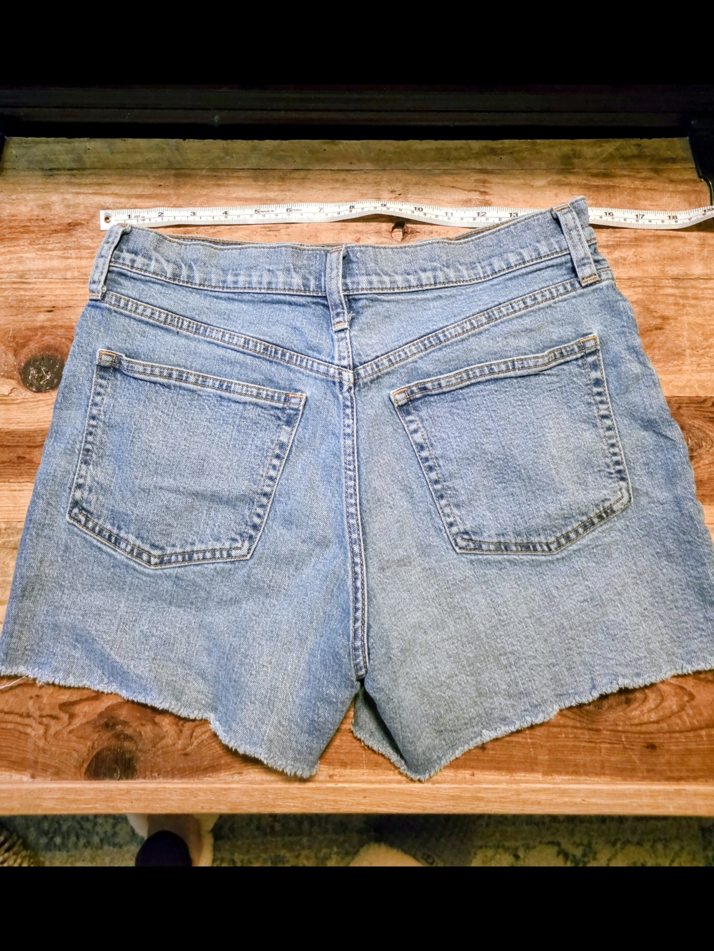 J. Crew Light Blue Raw-Hem High-Rise Denim Shorts